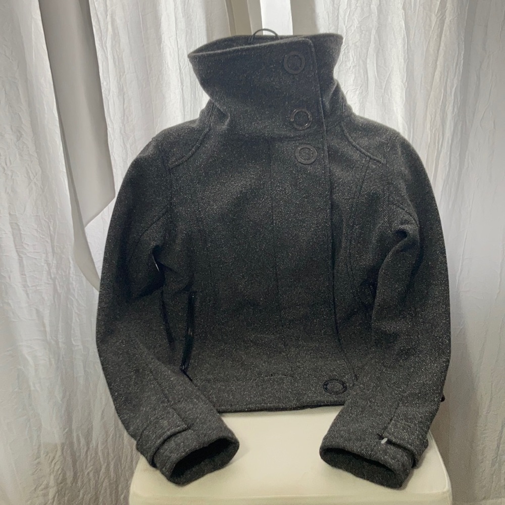Lululemon Heather Gray Light Zip Button Jacket - image 1